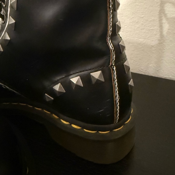 Dr. Martens Women's 1460 Stud 8 Eye Boots - Picture 3 of 11